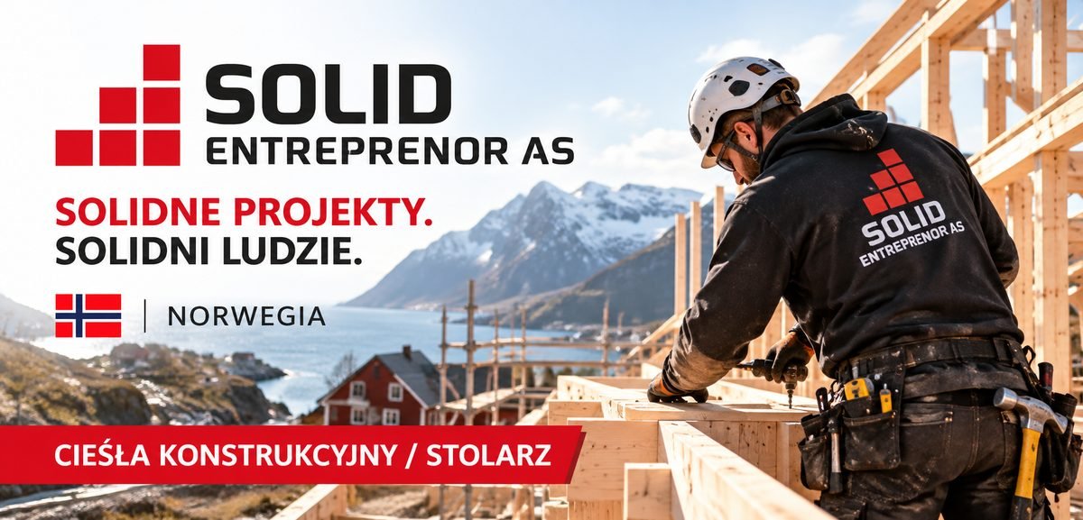 Cieśla konstrukcyjny / Stolarz (m/k) - Norwegia